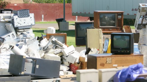 Recycling construction materials at a facility