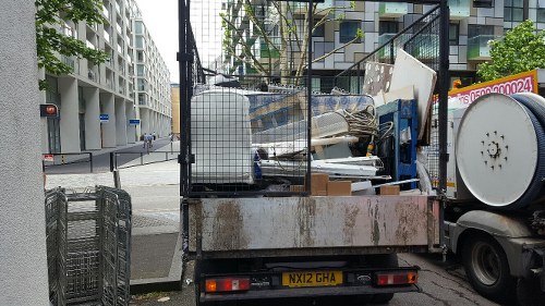 Recycling bins and facility in Gipsy Hill